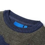 VidaXL Pull enfant tricoté 140 bleu marine