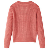 VidaXL Pull enfant tricoté 116 rose moyen