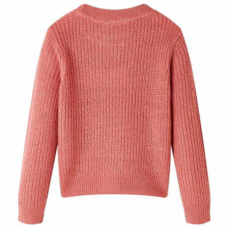 VidaXL Pull enfant tricoté 128 rose moyen