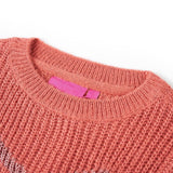VidaXL Pull enfant tricoté 128 rose moyen