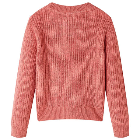 VidaXL Pull enfant tricoté 140 rose moyen