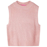 VidaXL Spencer enfant tricoté 104 rose clair