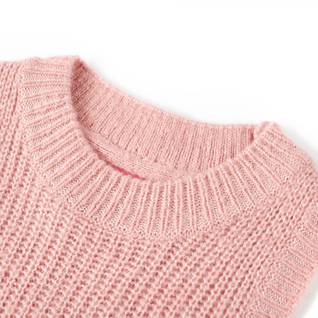 VidaXL Spencer enfant tricoté 104 rose clair