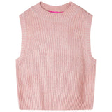 VidaXL Spencer enfant tricoté 116 rose clair