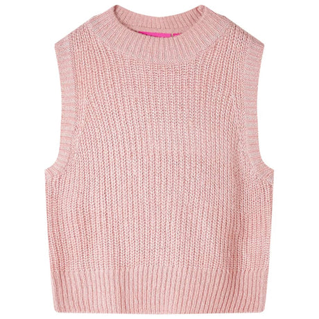 VidaXL Spencer enfant tricoté 116 rose clair