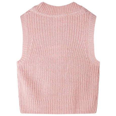 VidaXL Spencer enfant tricoté 128 rose clair