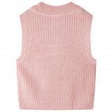VidaXL Spencer enfant tricoté 140 rose clair