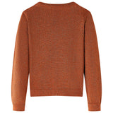 VidaXL Cardigan enfant tricoté 116 couleur cognac