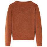 VidaXL Cardigan enfant tricoté 128 couleur cognac