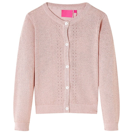 VidaXL Cardigan enfant tricoté 92 rose tendre