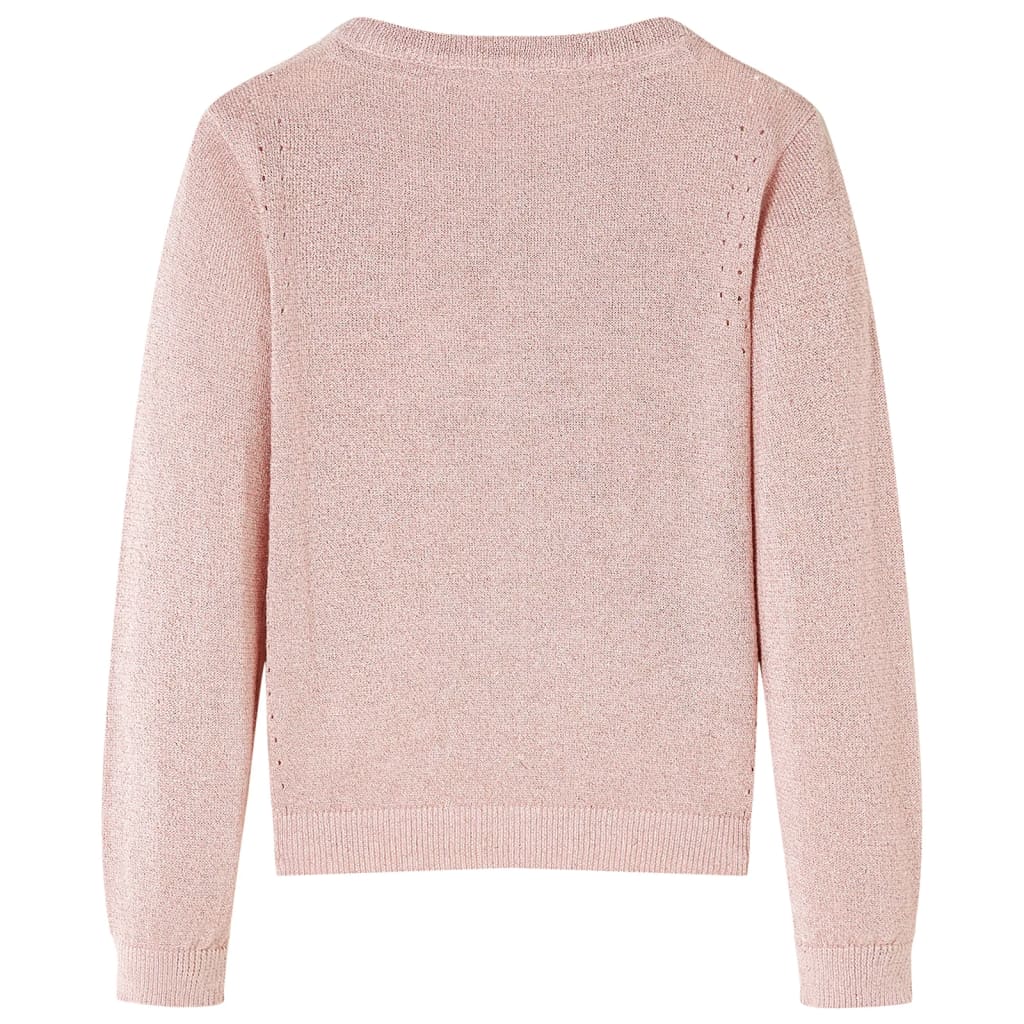 VidaXL Cardigan enfant tricoté 92 rose tendre