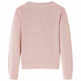 VidaXL Cardigan enfant tricoté 116 rose tendre