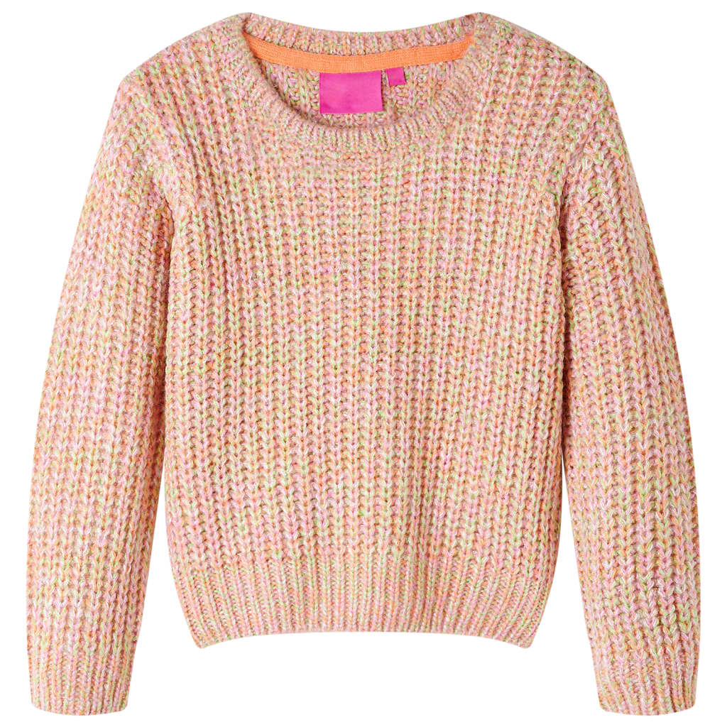 VidaXL Pull enfant tricoté 116 rose tendre