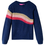 VidaXL Pull enfant tricoté 104 bleu marine