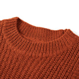 VidaXL Spencer enfant tricoté 104 couleur cognac