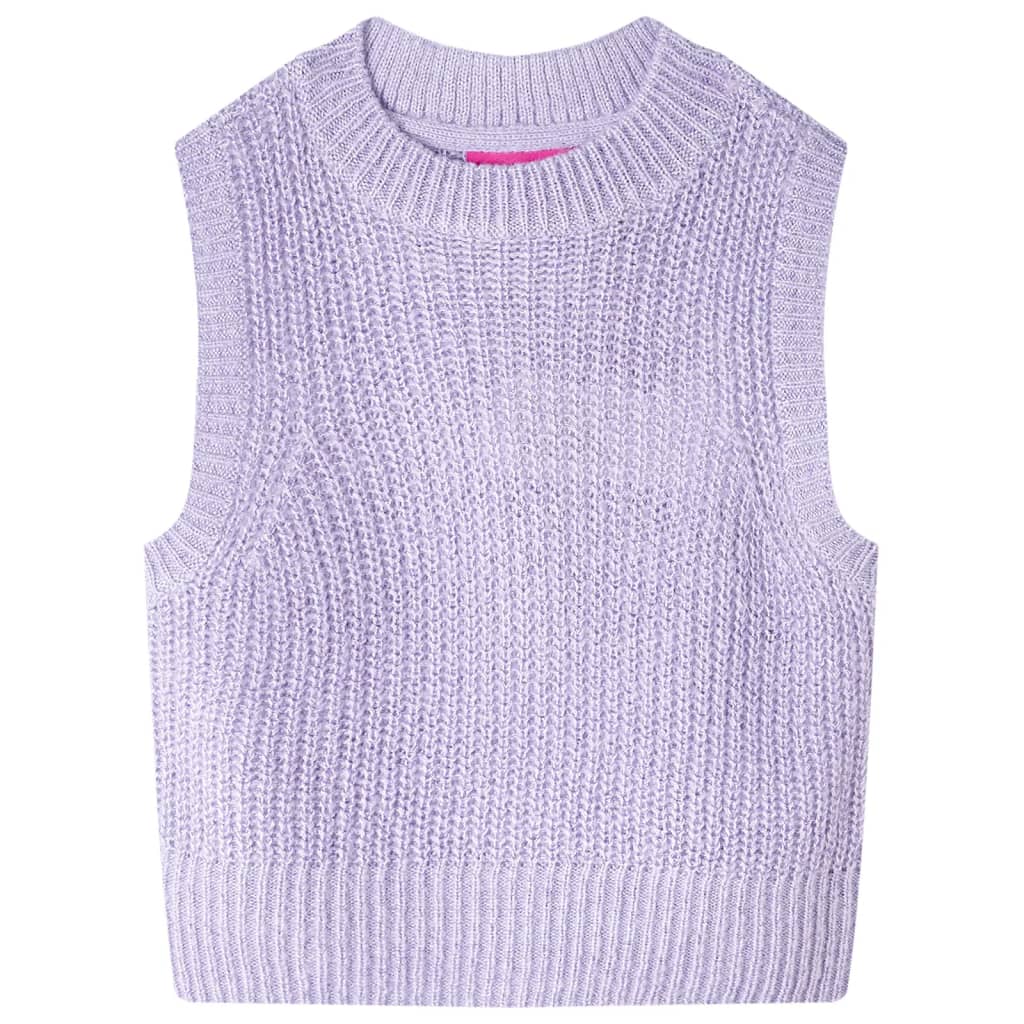 VidaXL Spencer enfant tricoté 104 lilas clair