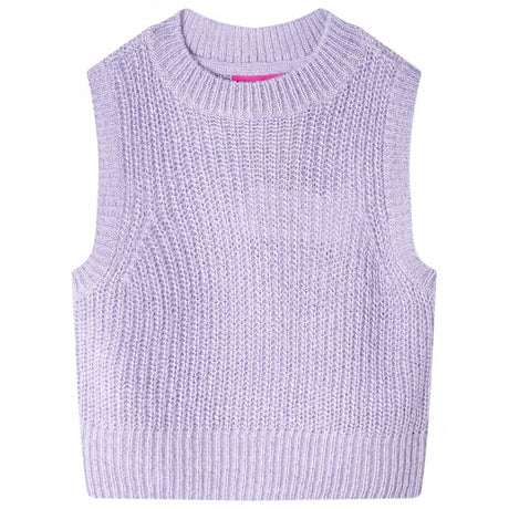 VidaXL Spencer enfant tricoté 116 lilas clair