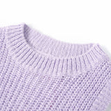 VidaXL Spencer enfant tricoté 116 lilas clair