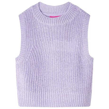 VidaXL Spencer enfant tricoté 128 lilas clair