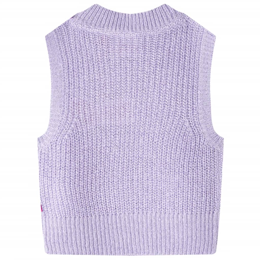 VidaXL Spencer enfant tricoté 128 lilas clair