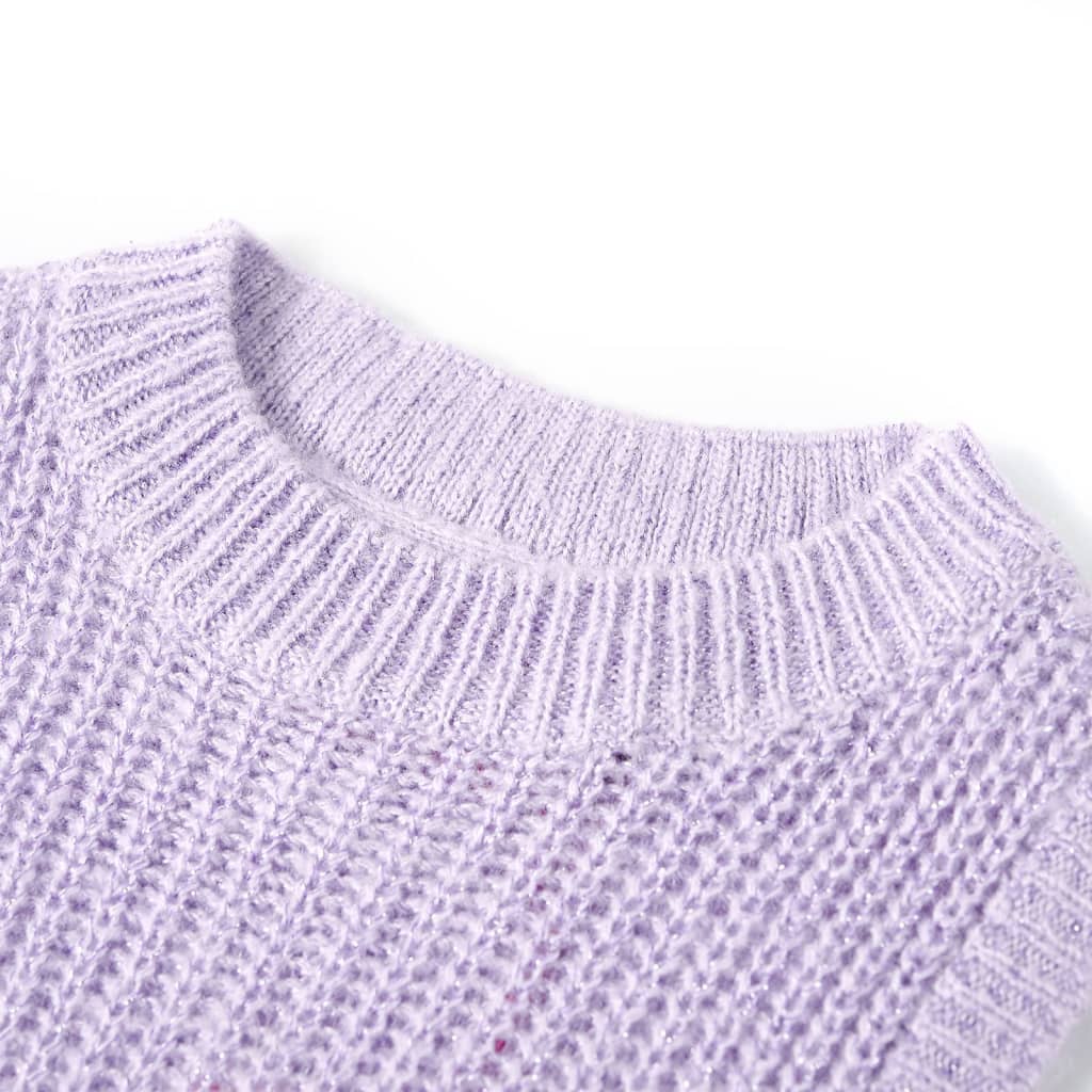 VidaXL Spencer enfant tricoté 128 lilas clair