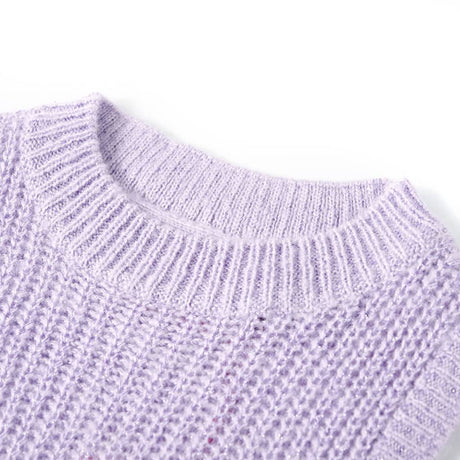 VidaXL Spencer enfant tricoté 128 lilas clair