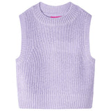 VidaXL Spencer enfant tricoté 140 lilas clair
