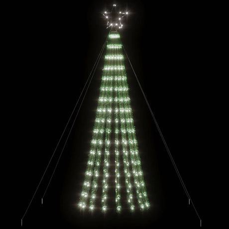 Vidaxxl Sapin de Noël LED 275 LED blanc froid 180 cm