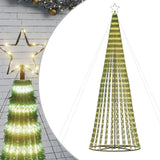 VidaXL Cône lumineux 688 LED blanc chaud 300 cm