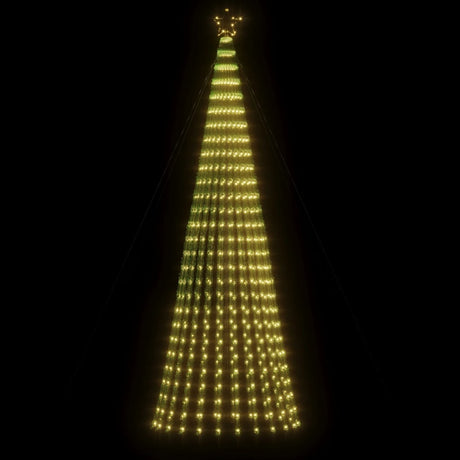 VidaXL Cône lumineux 688 LED blanc chaud 300 cm