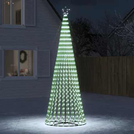 VidaXL Cône lumineux 688 LED blanc froid 300 cm