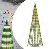 Vidaxxl cône lumineux 688 LED multicolores 300 cm