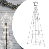 VidaXL Cône lumineux avec piquets de terre 220 LED blanc froid 180 cm