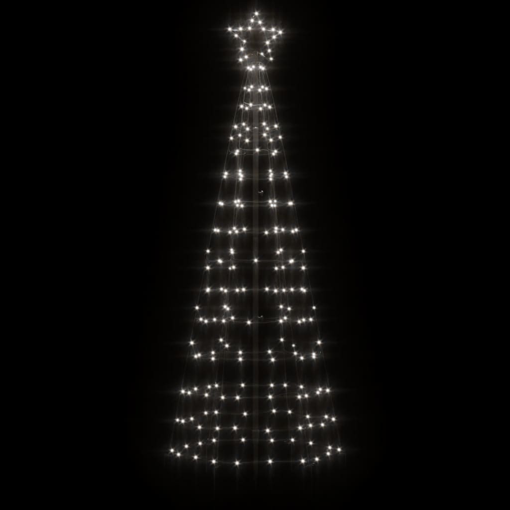 VidaXL Cône lumineux avec piquets de terre 220 LED blanc froid 180 cm