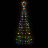 VidaXL Sapin de Noël LED avec pointes 220 LED colorées 180 cm