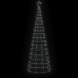 VidaXL Sapin de Noël LED avec piquets 570 LED blanc froid 300 cm