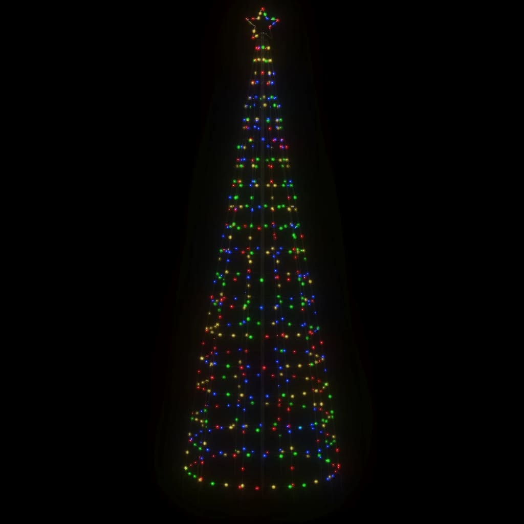 VidaXL Sapin de Noël LED avec pointes 570 LED colorées 300 cm