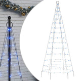 Vidaxl Light Cone On Flagpole 200 Blue LEDS 180 cm