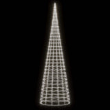 Vidaxxl Sapin de Noël LED sur mât de drapeau 3000 LED blanc froid 800 cm