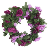 VidaXL guirlandes de Noël avec fleurs 6 pcs 250 cm printemps violet clair