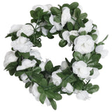 VidaXL guirlandes de Noël avec fleurs 6 pcs 250 cm blanc printemps