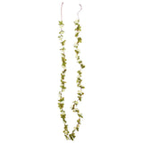 Vidaxx guirlandes de Noël avec fleurs 6 pcs 250 cm blanc