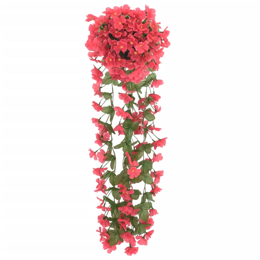 VidaXL guirlandes de Noël avec fleurs 3 pcs 85 cm rose