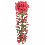 VidaXL guirlandes de Noël avec fleurs 3 pcs 85 cm rose