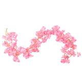 Vidaxx guirlandes de fleurs 6 pcs 180 cm rose foncé