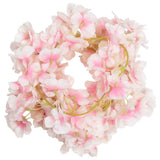 VidaXL guirlandes de Noël avec fleurs 6 pcs 180 cm rose clair
