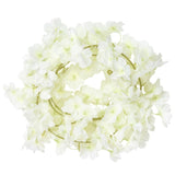 Vidaxx guirlandes de Noël avec fleurs 6 pcs 180 cm blanc