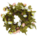 VidaXL guirlandes de Noël avec fleurs 6 pcs 215 cm couleur champagne