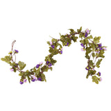 VidaXL guirlandes de Noël avec fleurs 6 pcs 215 cm violet clair