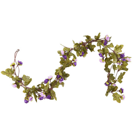 Vidaxx guirlandes de fleurs 6 pcs 215 cm violet clair